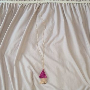Long tassle necklace